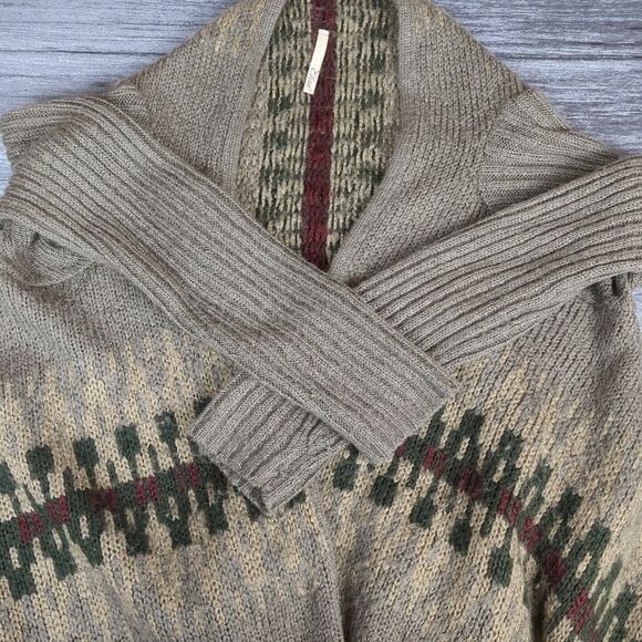 Elan Cardigan Sweater Flowy Long Open Front Cozy Womens L Cabincore Gorp - Picture 10 of 10